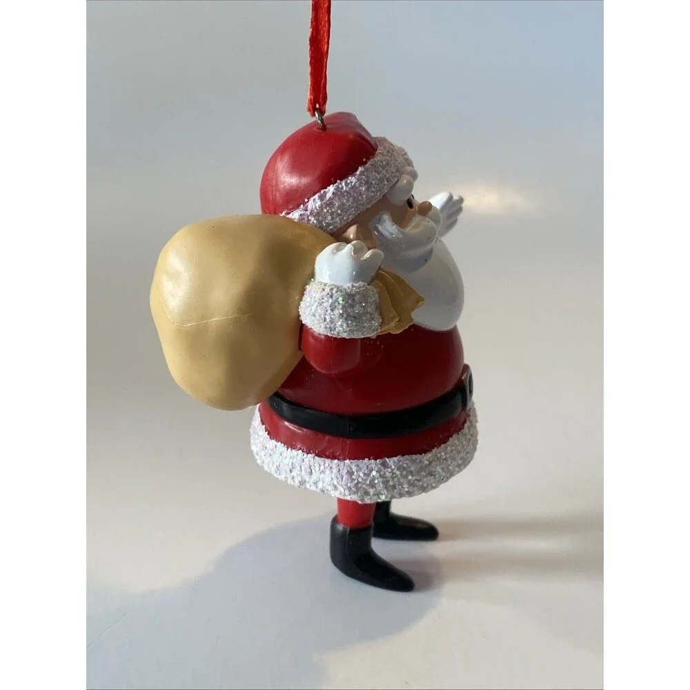 Department 56 Waving Santa Claus Christmas Ornament NWT 3